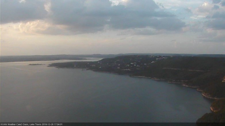 Lake Travis webcam, December 26, 2016 4:10 PM CT