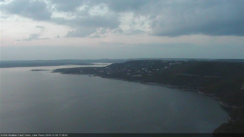 Lake Travis webcam, December 26, 2016 4:50 PM CT