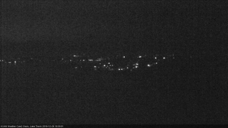 Lake Travis webcam, December 26, 2016 5:50 PM CT