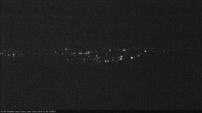 Lake Travis webcam, December 26, 2016 6:10 PM CT
