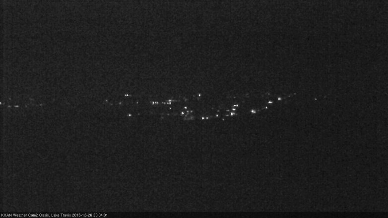 Lake Travis webcam, December 26, 2016 7:10 PM CT