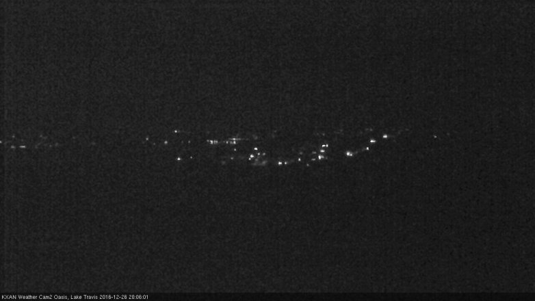 Lake Travis webcam, December 26, 2016 7:35 PM CT