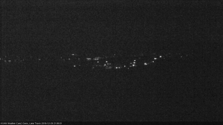 Lake Travis webcam, December 26, 2016 8:35 PM CT