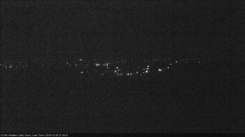 Lake Travis webcam, December 26, 2016 9:00 PM CT