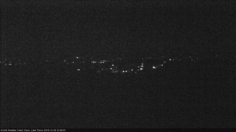 Lake Travis webcam, December 26, 2016 9:15 PM CT