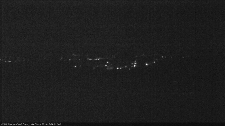 Lake Travis webcam, December 26, 2016 9:35 PM CT