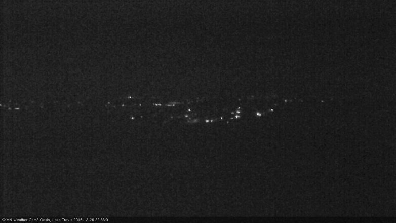 Lake Travis webcam, December 26, 2016 9:40 PM CT