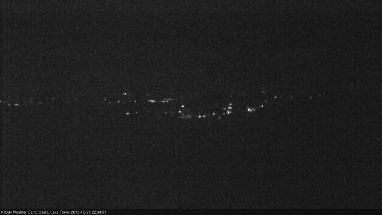 Lake Travis webcam, December 26, 2016 10:05 PM CT