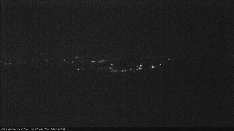 Lake Travis webcam, December 26, 2016 10:20 PM CT