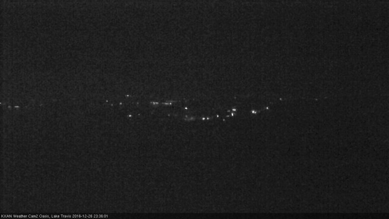 Lake Travis webcam, December 26, 2016 10:45 PM CT