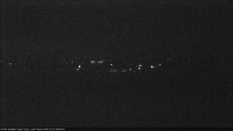 Lake Travis webcam, December 26, 2016 11:15 PM CT