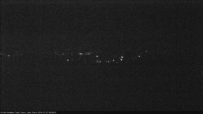 Lake Travis webcam, December 26, 2016 11:25 PM CT