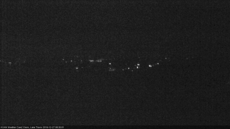 Lake Travis webcam, December 26, 2016 11:55 PM CT