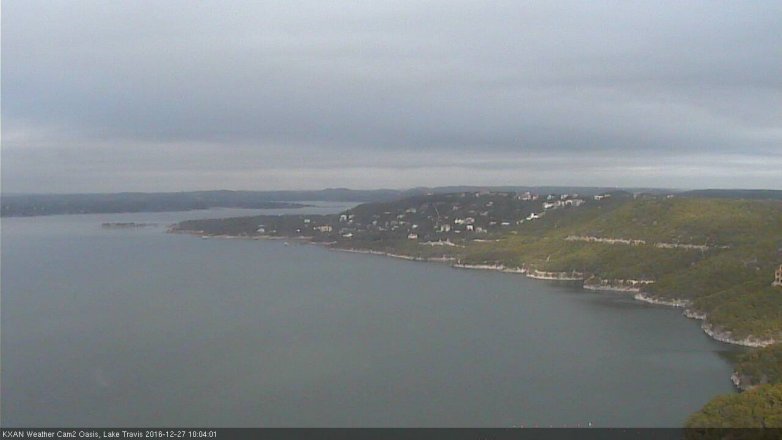 Lake Travis webcam, December 27, 2016 9:10 AM CT