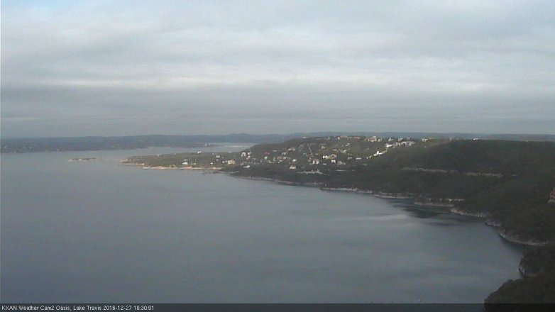 Lake Travis webcam, December 27, 2016 9:45 AM CT