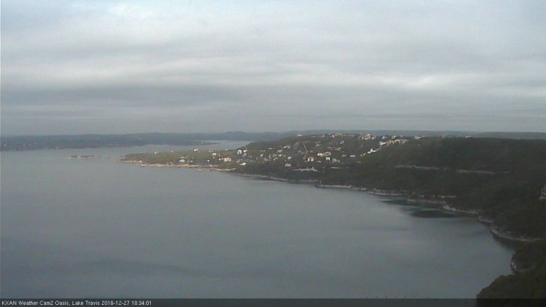 Lake Travis webcam, December 27, 2016 9:50 AM CT