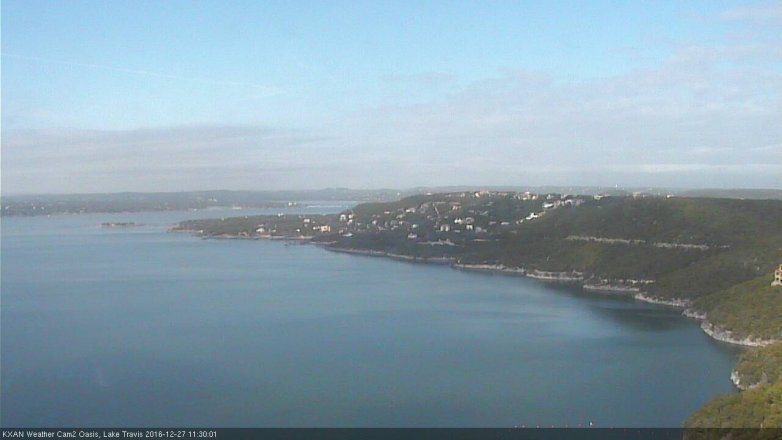Lake Travis webcam, December 27, 2016 10:40 AM CT