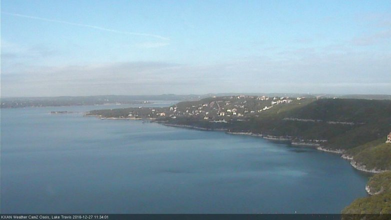 Lake Travis webcam, December 27, 2016 11:00 AM CT
