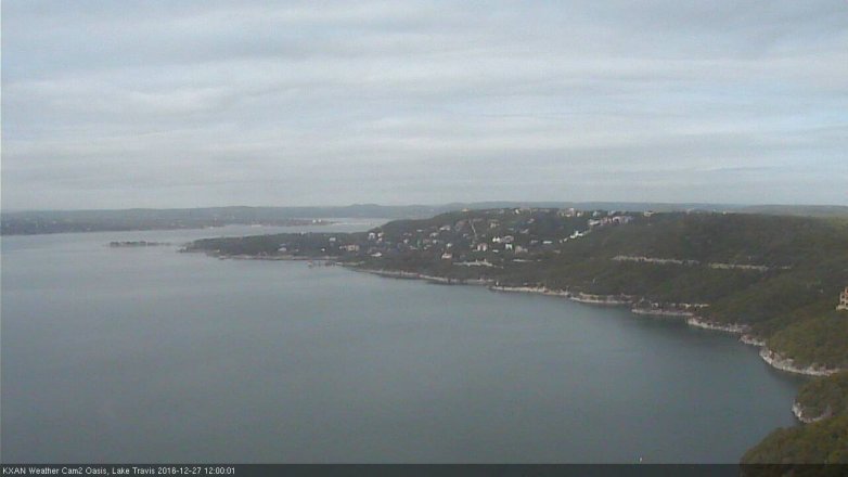 Lake Travis webcam, December 27, 2016 11:05 AM CT