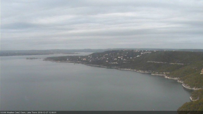 Lake Travis webcam, December 27, 2016 11:10 AM CT