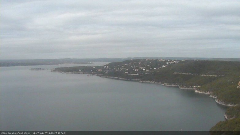 Lake Travis webcam, December 27, 2016 11:20 AM CT