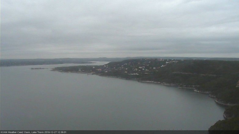 Lake Travis webcam, December 27, 2016 11:45 AM CT