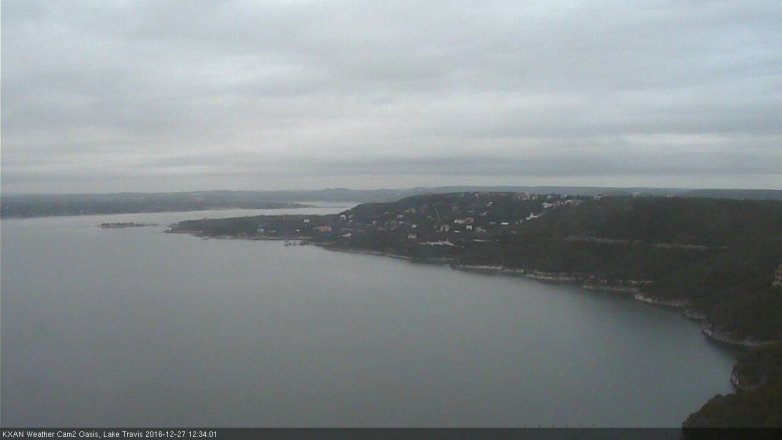 Lake Travis webcam, December 27, 2016 12:05 PM CT