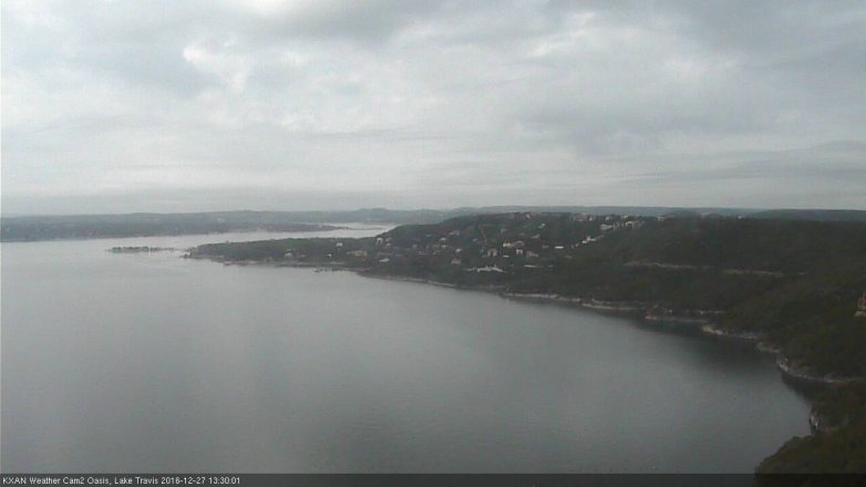 Lake Travis webcam, December 27, 2016 12:50 PM CT