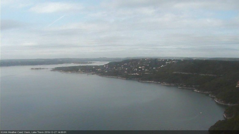 Lake Travis webcam, December 27, 2016 1:30 PM CT