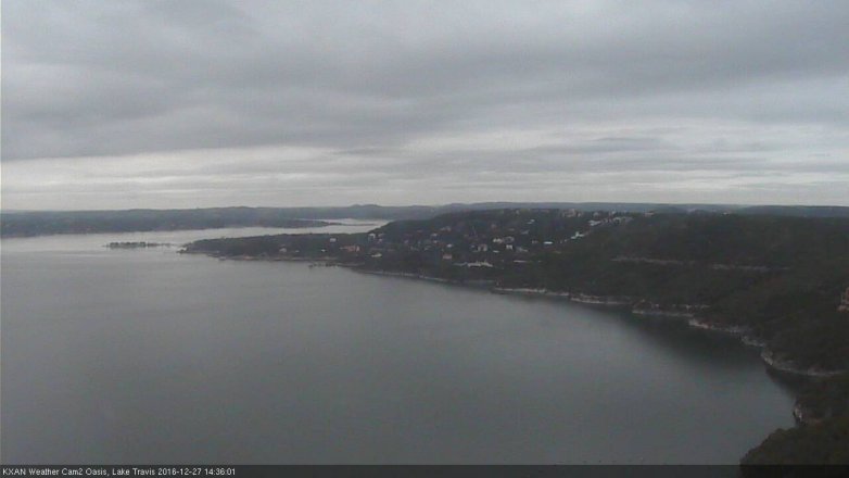Lake Travis webcam, December 27, 2016 2:05 PM CT