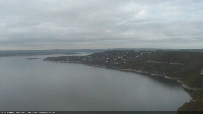 Lake Travis webcam, December 27, 2016 2:10 PM CT
