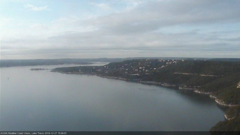 Lake Travis webcam, December 27, 2016 2:20 PM CT