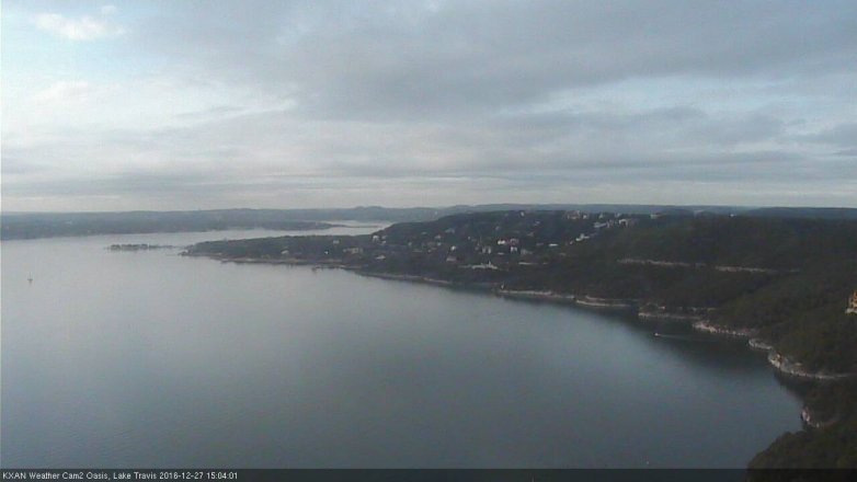 Lake Travis webcam, December 27, 2016 2:30 PM CT