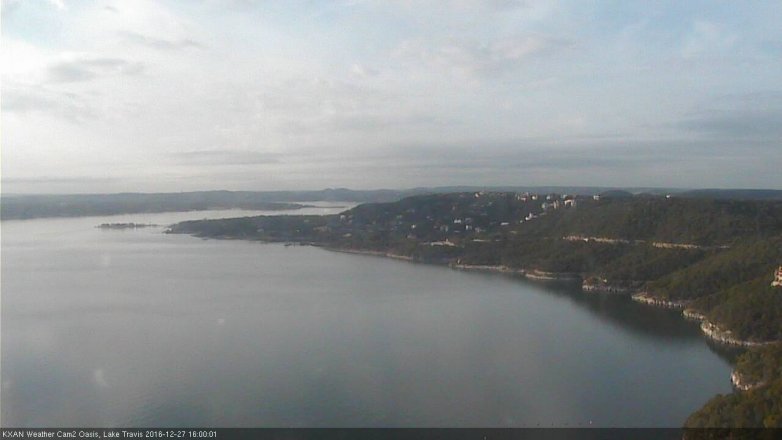 Lake Travis webcam, December 27, 2016 3:05 PM CT