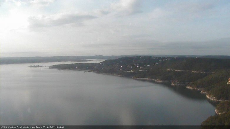 Lake Travis webcam, December 27, 2016 3:15 PM CT