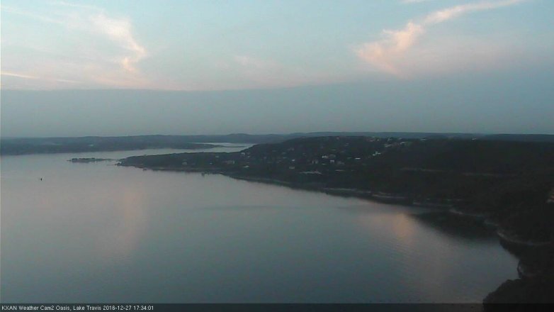 Lake Travis webcam, December 27, 2016 4:50 PM CT