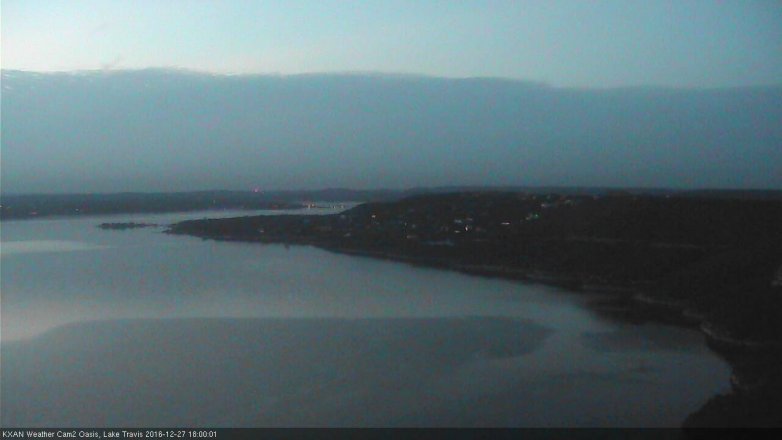 Lake Travis webcam, December 27, 2016 5:20 PM CT