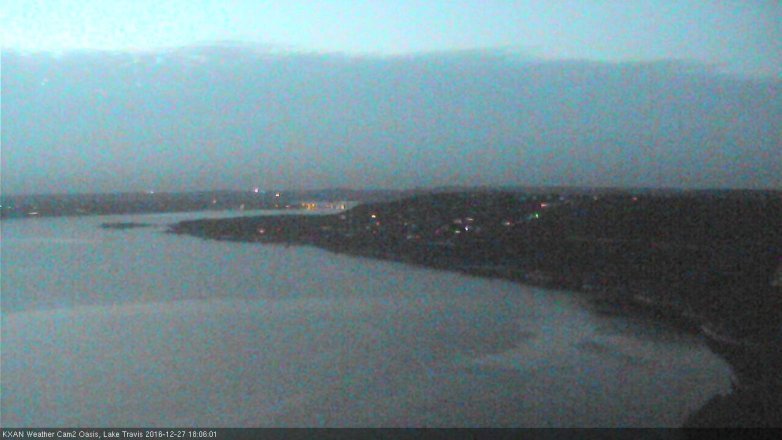 Lake Travis webcam, December 27, 2016 5:30 PM CT