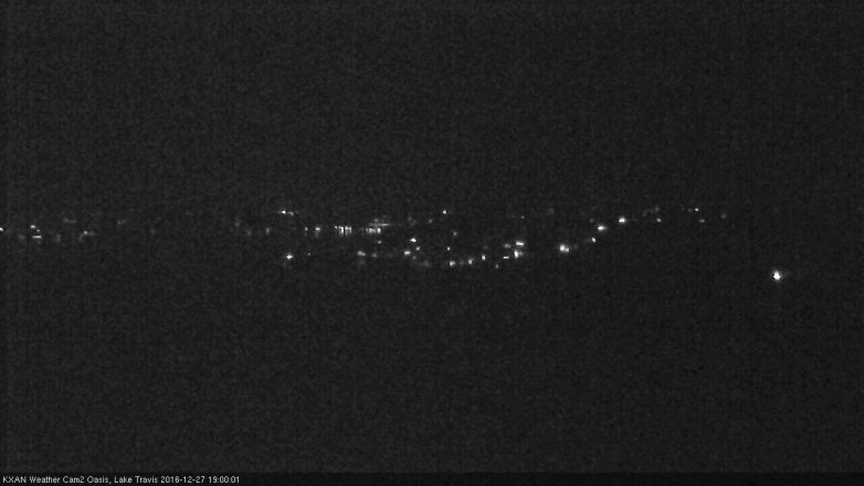 Lake Travis webcam, December 27, 2016 6:30 PM CT