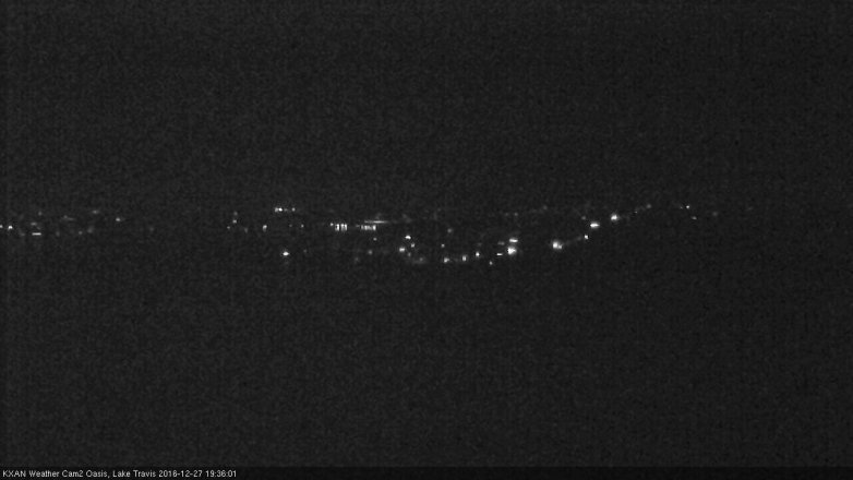Lake Travis webcam, December 27, 2016 6:50 PM CT