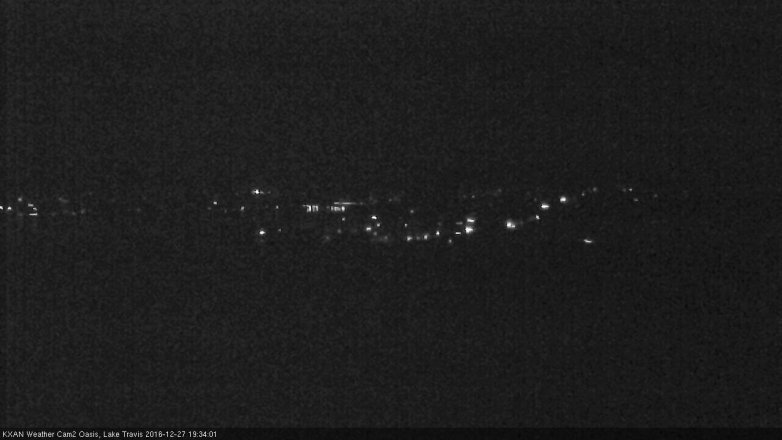 Lake Travis webcam, December 27, 2016 7:05 PM CT