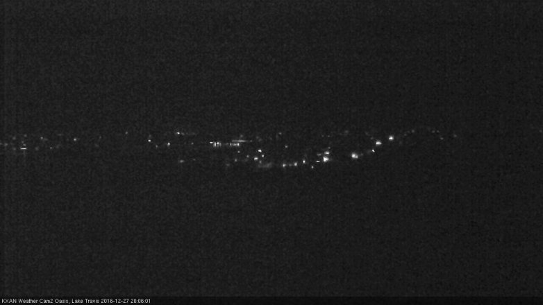 Lake Travis webcam, December 27, 2016 7:35 PM CT