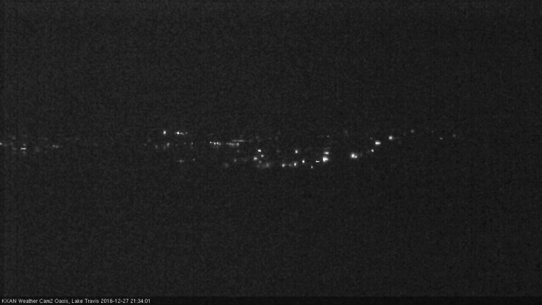 Lake Travis webcam, December 27, 2016 8:45 PM CT