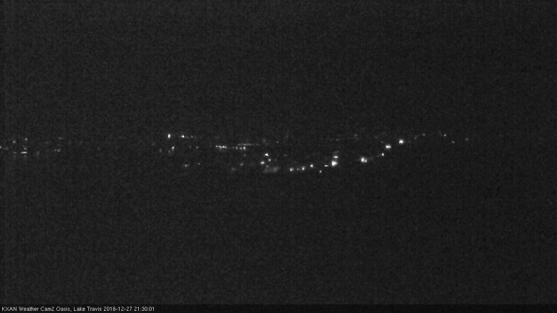 Lake Travis webcam, December 27, 2016 8:55 PM CT