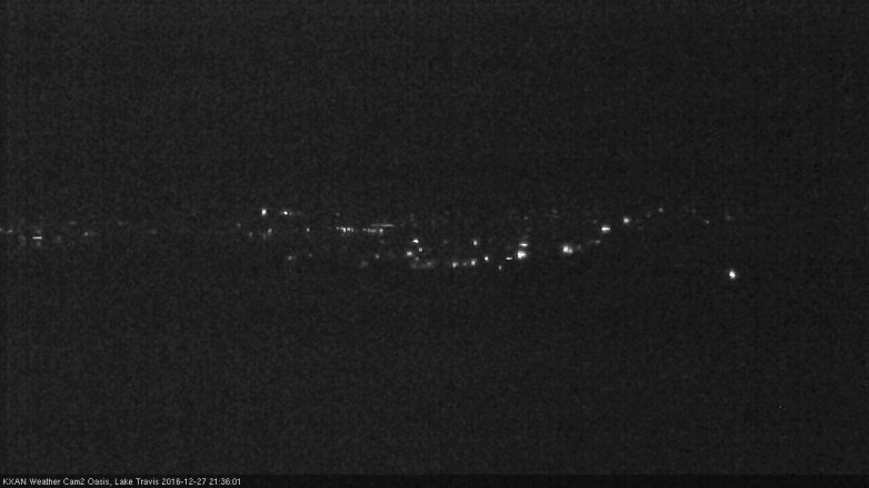 Lake Travis webcam, December 27, 2016 9:05 PM CT