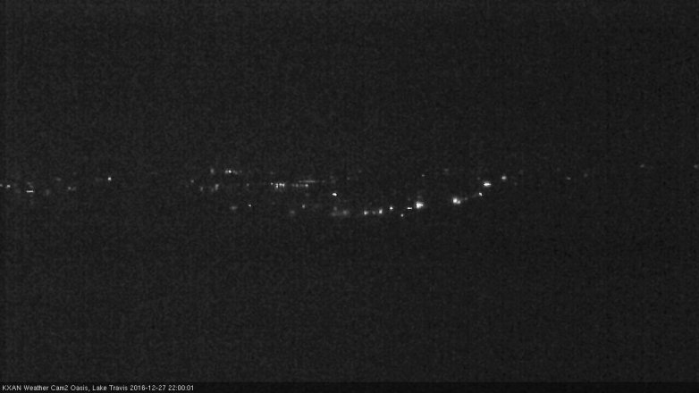 Lake Travis webcam, December 27, 2016 9:15 PM CT