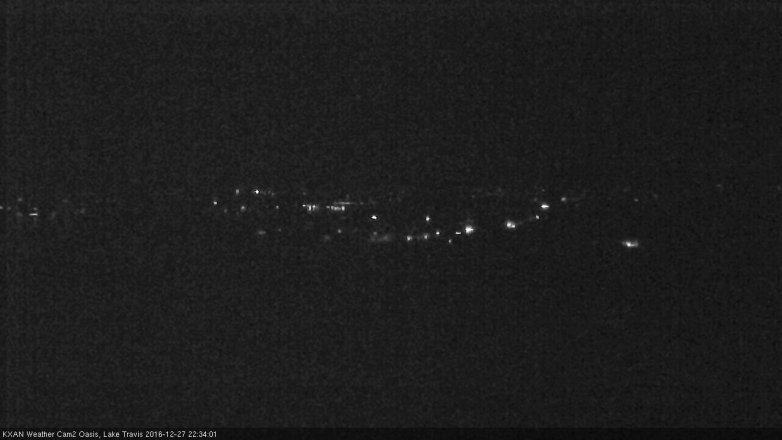 Lake Travis webcam, December 27, 2016 10:00 PM CT