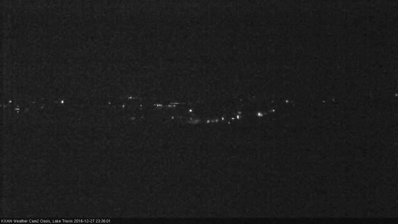 Lake Travis webcam, December 27, 2016 10:50 PM CT