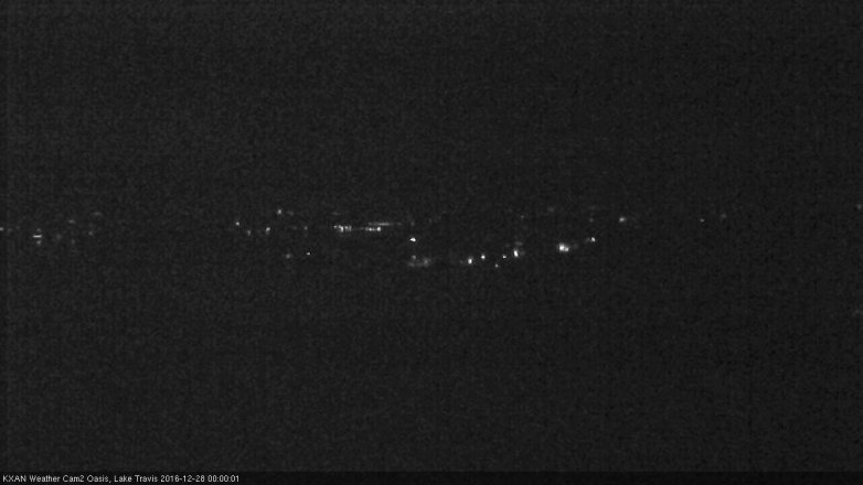 Lake Travis webcam, December 27, 2016 11:30 PM CT