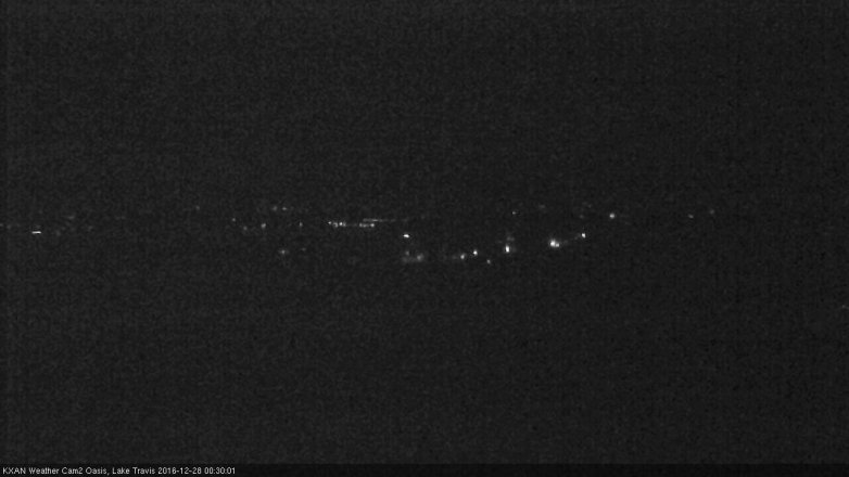 Lake Travis webcam, December 27, 2016 11:35 PM CT